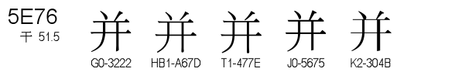 U+5E76